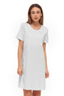 Logo print nightshirt short sleeve 3883006 Light blue