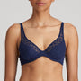 Soutien-gorge triangle Jereme, demi-bonnets en mousse 0122395 Bleu saphir