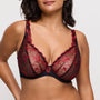 Springdale Plunge Underwire Bra 0163474 Black Rose