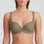 Tinjis Preformed Plunge Bikini Top 1006916 Golden Olive