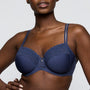 Twist Side Full Cup Underwire Bra 0142570 Indigofera