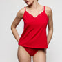 Haut de bikini souple sans coques 0803040 Rouge véritable 