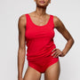 Haut de bikini souple sans coques 0803041 Rouge véritable 