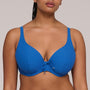 Aswan Plunge Molded Bikini Top 4012419 Delphinium Cheer Blue 