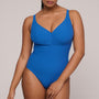 Aswan Plunge Swimsuit without Underwire 4012437 Delphinium Cheer Blue
