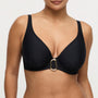 Uvita Voorgevormde Plunge Bikini Top 4013519 Zwart