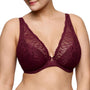 Salerno Plunge Bh Halve Mousse Cups 0163532 Evening red