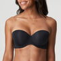 Soutien-gorge sans bretelles rembourré Figuras 0263258 Charbon