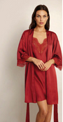 Satijn Kimono 90871 Red
